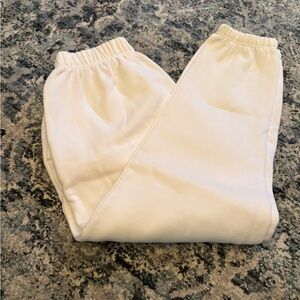 White Jogger Pants